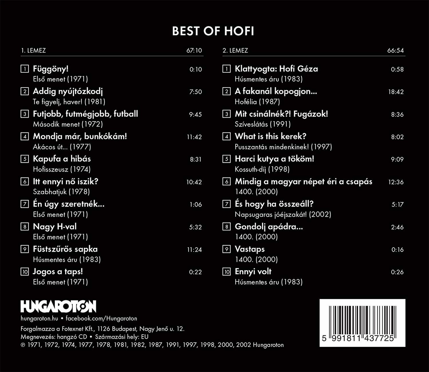 Hofi Géza - Best Of (CD)