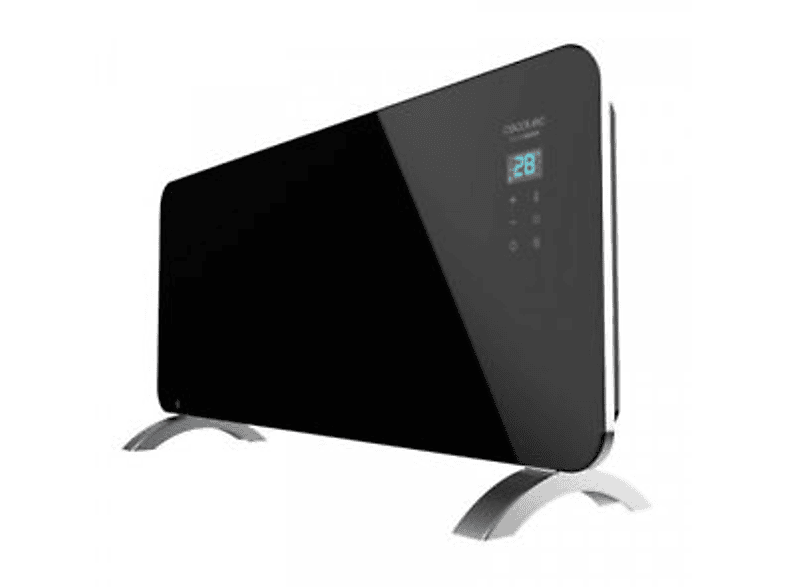 REACONDICIONADO Seminuevo Bueno Calefactor - Cecotec Ready Warm 6770 Crystal Connection, 2000 W, LED, Bloqueo niños, Negro