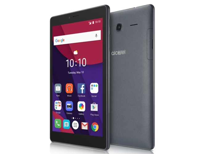 Tablet - Alcatel Pixi 4, 7, HD, QuadCore, 1 GB RAM, 8 GB, 2 MP, WiFi, 3G, Bluetooth, Negro