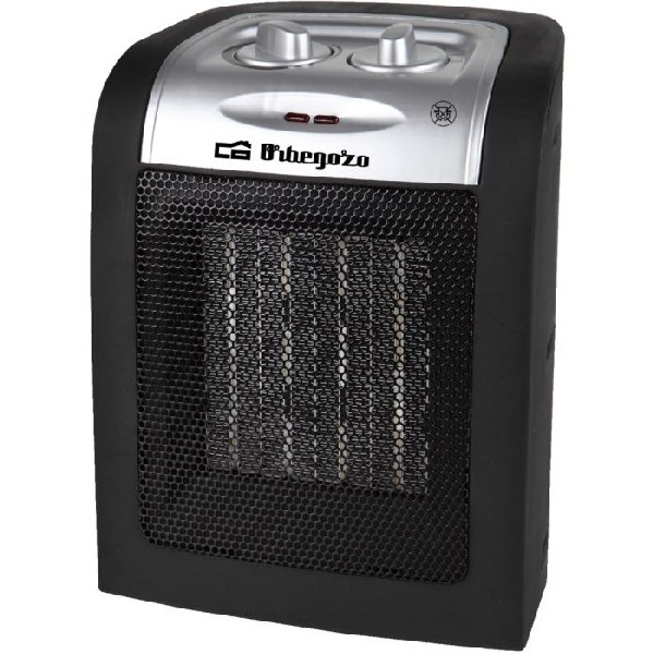 Calefactor - Orbegozo CR-5017, 2 Niveles calor, 1500W, Negro