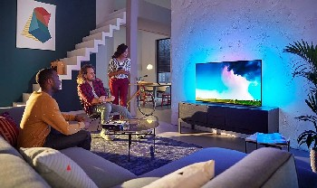 TV OLED 65" - Philips 65OLED754/12, UltraHD 4K, Quad Core P5, Smart TV, Dolby Atmos, 40W, Con Subwoofer, Negro