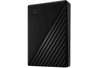 duro externo 5 TB | WD My Passport, Portátil, HDD, USB 3.2, Funciona con Chromebook, Negro