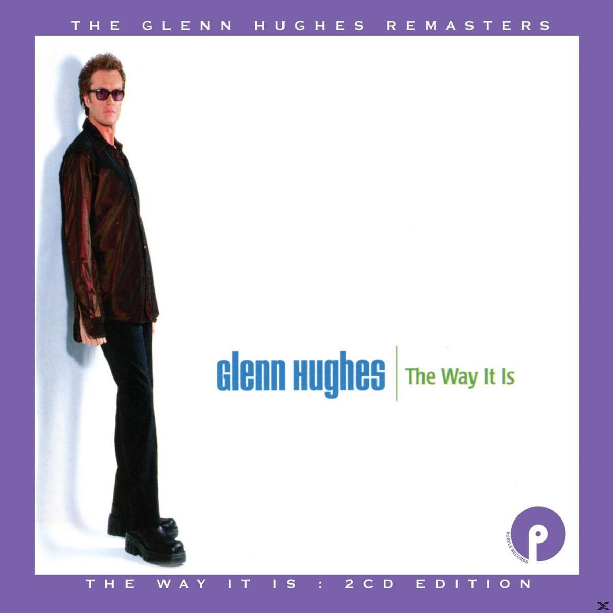 Albumcover von Glenn Hughes. Er trägt eine Sonnenbrille und ein schwarzes Hemd. Der Titel ist The Way It Is.