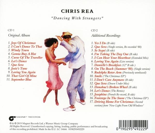 CD-Cover mit tanzendem Paar. Text listet Songs auf, darunter 'Let's Dance' und 'Windy Town'.