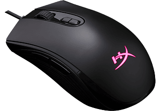 HYPERX Pulsefire Core RGB - Gaming Maus, Kabelgebunden, Optisch mit Leuchtdioden, 6.200 DPI, Schwarz