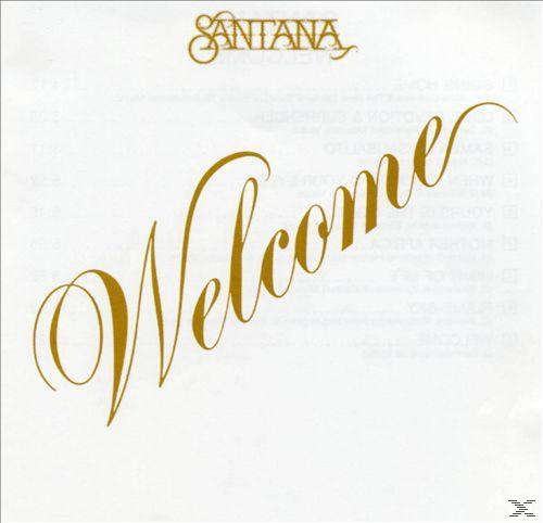 Album borító a Welcome szóval arany betűkkel fehér háttéren.