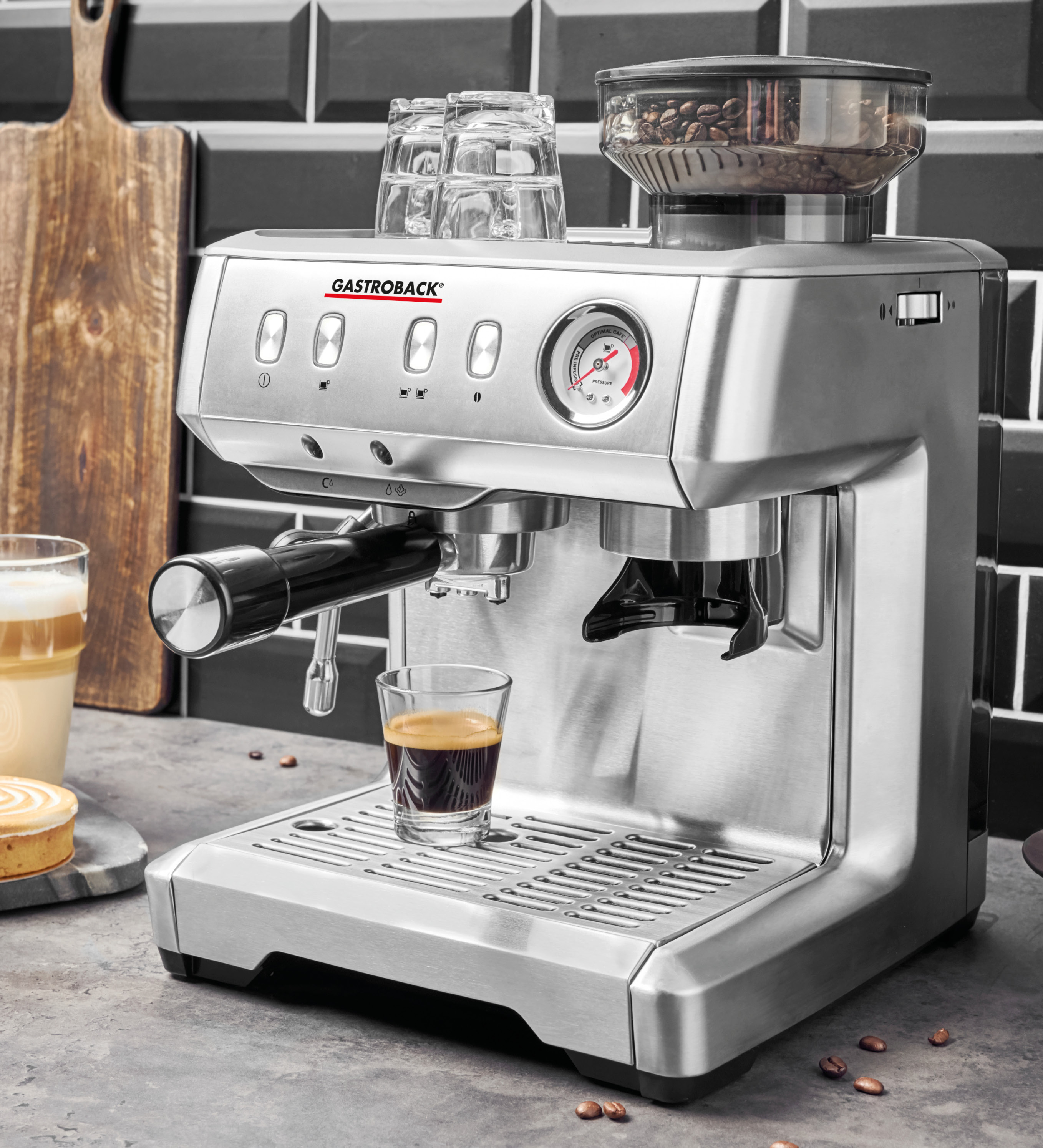 Barista Design Espressomaschine Advanced GASTROBACK 42619 Espresso Edelstahl