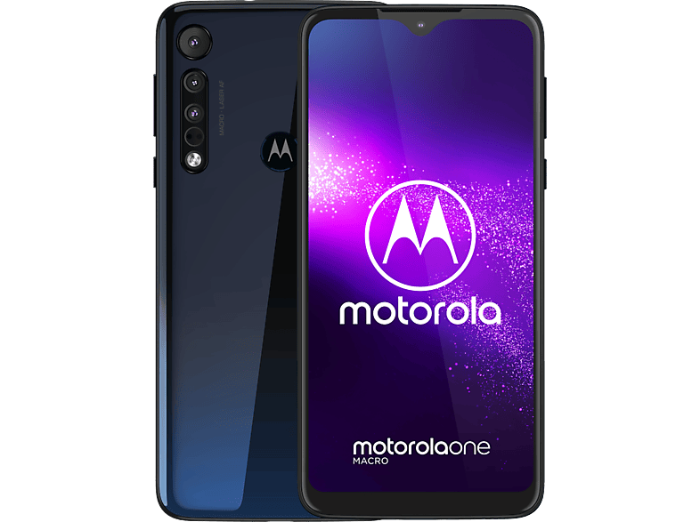 MOTOROLA Smartphone Moto One Macro Space Blue 64 GB (PAGS0003NL)