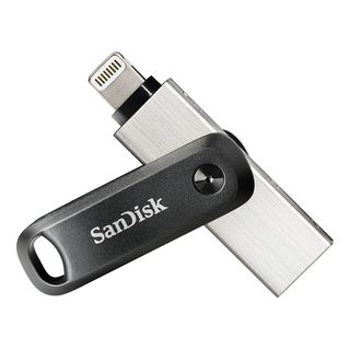 SANDISK iXpand Go - Chiavetta USB  (256 GB, Nero/Argento)