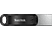 SANDISK iXpand Go - Chiavetta USB  (256 GB, Nero/Argento)