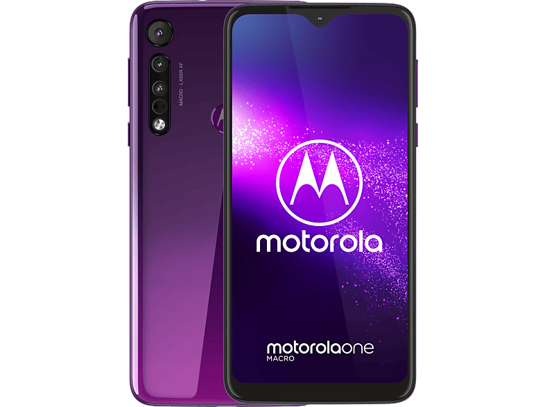 MOTOROLA Smartphone Moto One Macro Ultra Violet 64 GB (PAGS0014NL)