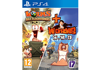 Worms Battlegrounds + Worms W.M.D - PlayStation 4 - Allemand