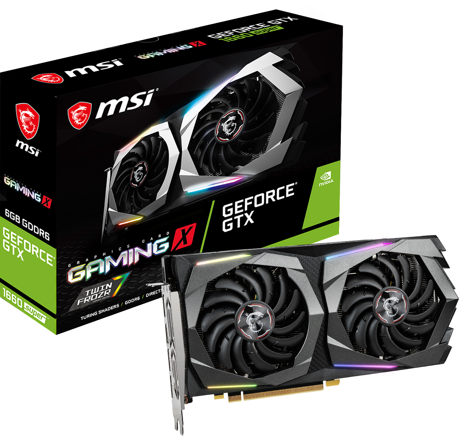 MSI Geforce® GTX 1660 SUPER™ GAMING X 6GB (V375-282R) (NVIDIA, Grafikkarte)