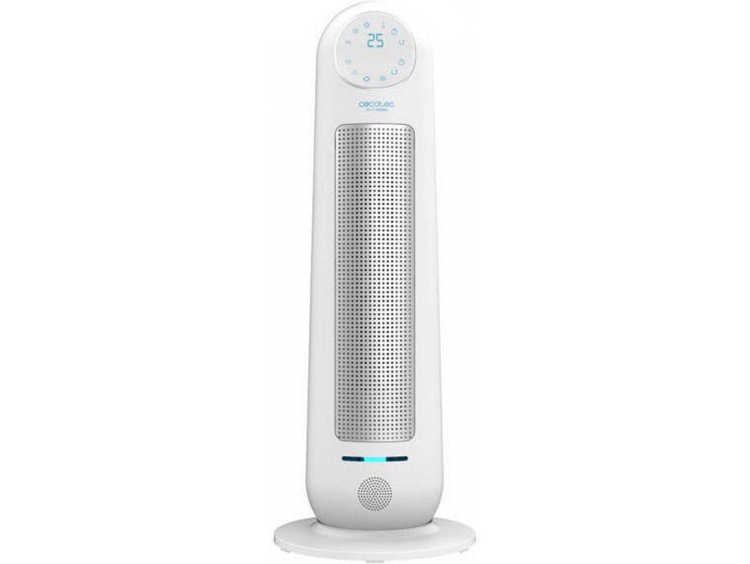 Calefactor - Cecotec Ready Warm 10100 Smart Ceramic, Vertical, Control remoto, 2200W, 2 potencias, Blanco