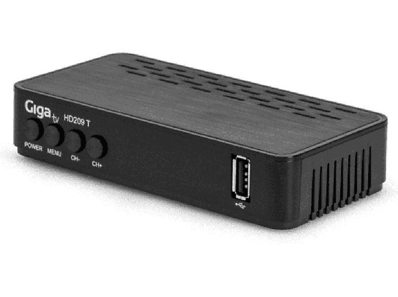Receptor TDT  GigaTV HD209 T, MPEG-2/4, H.264, HDMI, HD, SD, DVB