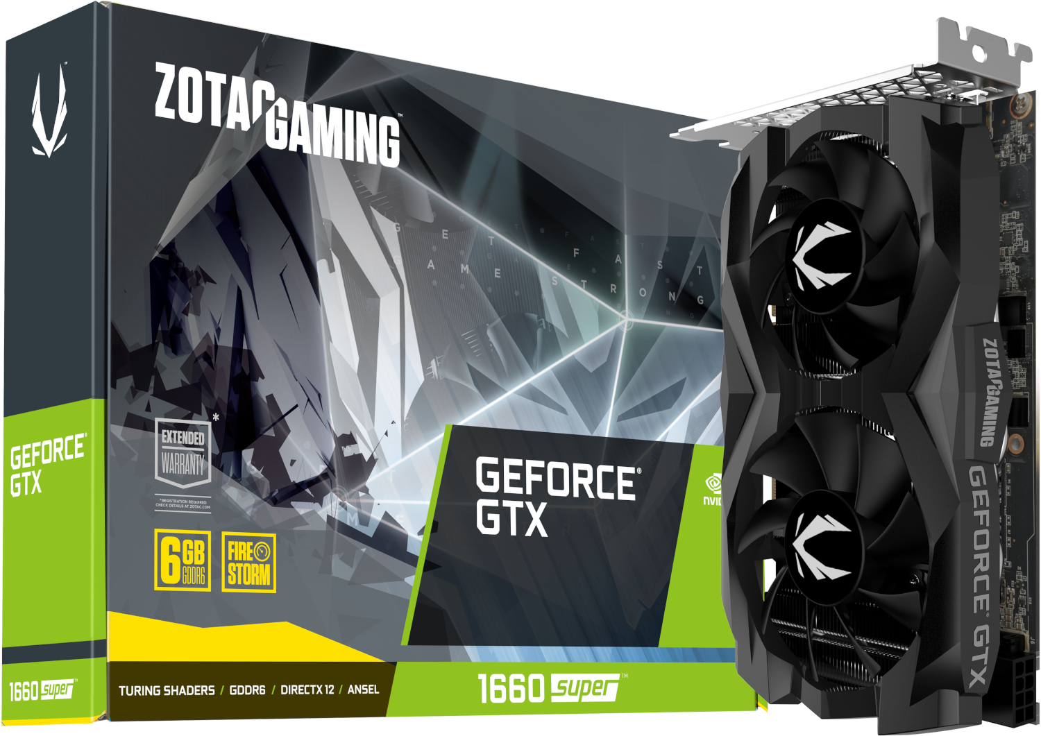 ZOTAC Grafikkarte GeForce GTX 1660 SUPER Twin Fan 6GB (ZT-T16620F-10L)