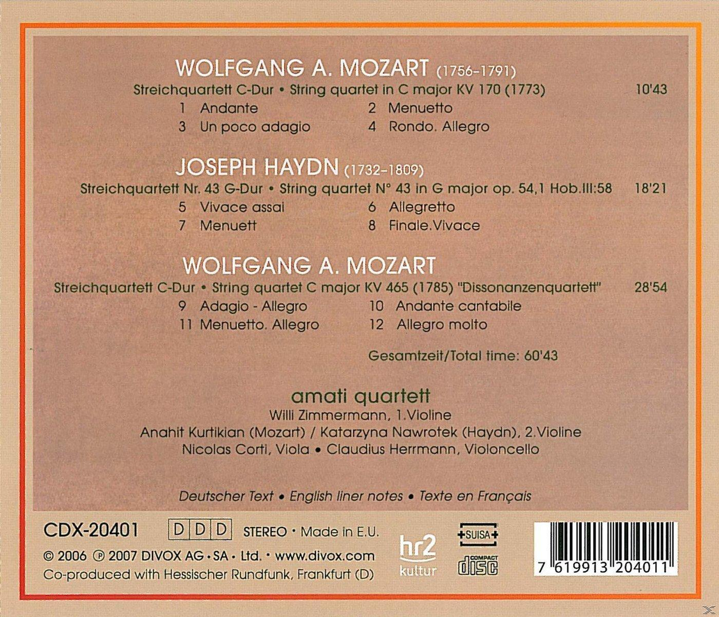 Amati Quartett - Mozart Haydn Inspiriert  - (CD)