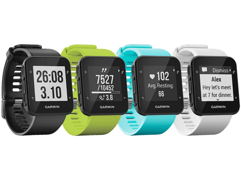 Reloj deportivo - Garmin 010-01689-13 Forerunner 35, Blanco, GPS, Pulsómetro
