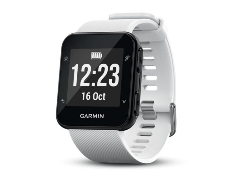 Reloj deportivo - Garmin 010-01689-13 Forerunner 35, Blanco, GPS, Pulsómetro
