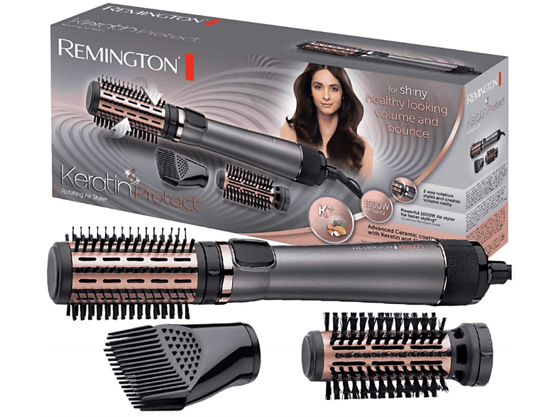 Remington AS8810 Rotierender Warmluftbürste Grau/ Rosé, 1000 Watt