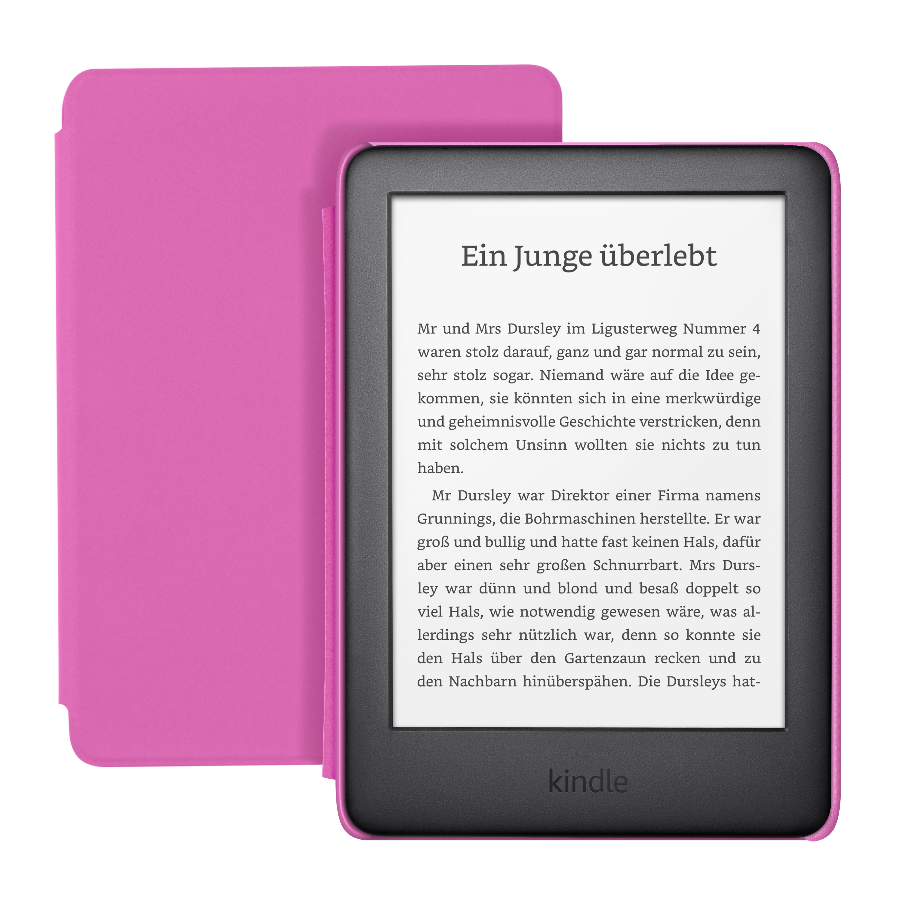 KINDLE Kindle Kids Edition mit pinker Hülle, Mit Werbung  8 GB eBook Reader Schwarzer Kindle mit kindgerechter Hülle in pink