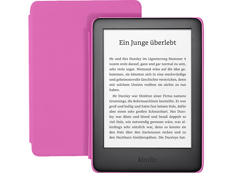 KINDLE Kindle Kids Edition mit pinker Hülle, Mit Werbung 8 GB eBook Reader Schwarzer Kindle mit