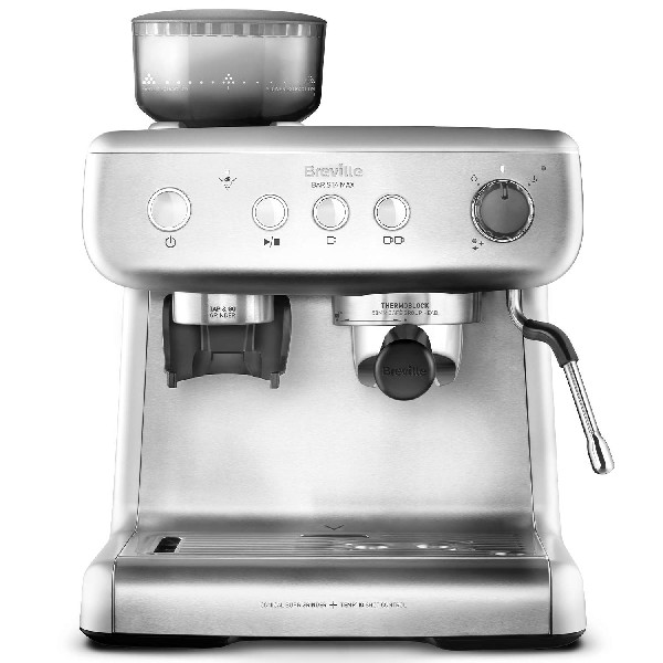 Breville Barista Max vcf126x totalmente con molinillo integrado y bomba italiana 15 cafetera express hasta 2 tazas 2.8l