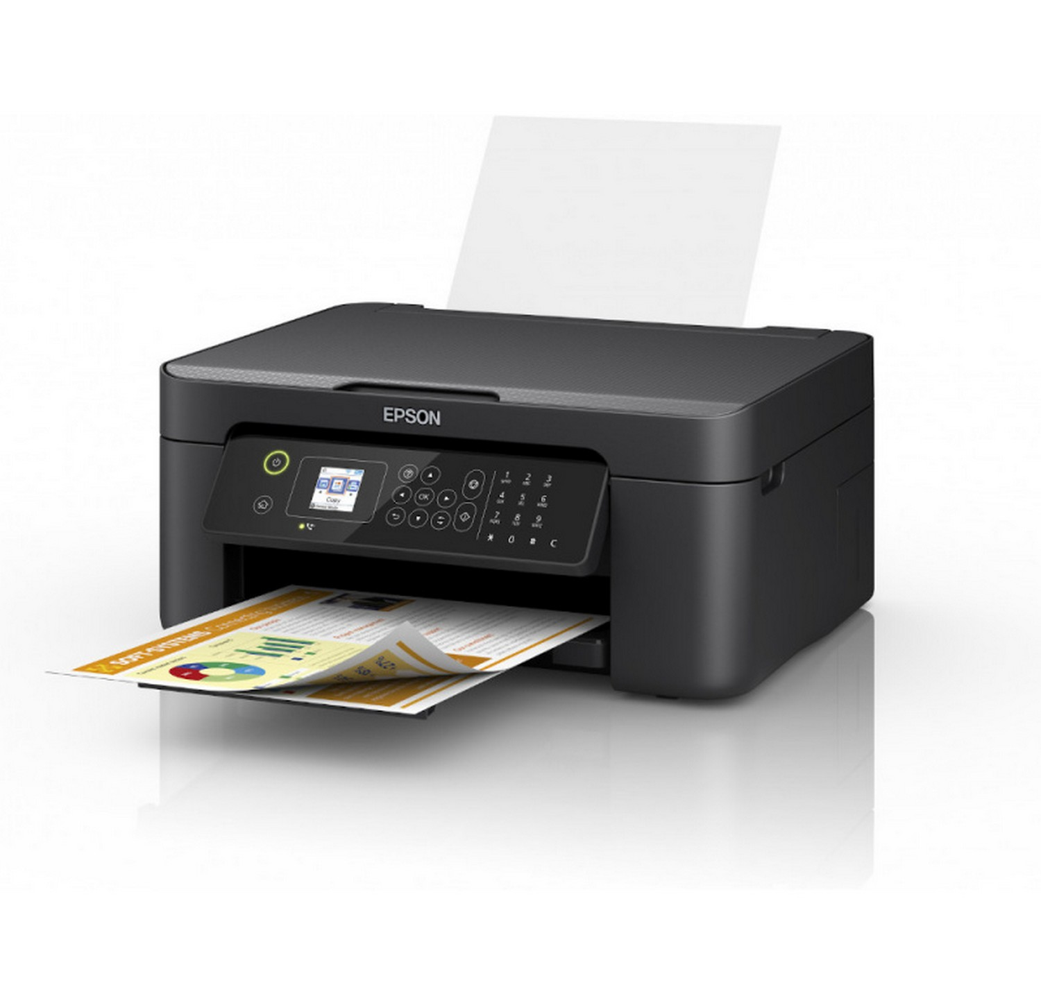 Impresora Epson Workforce wf2810dwf tinta wifi usb 33 ppm workorce fax de 4 en 1 copia cartuchos individuales din a4 multifuncion