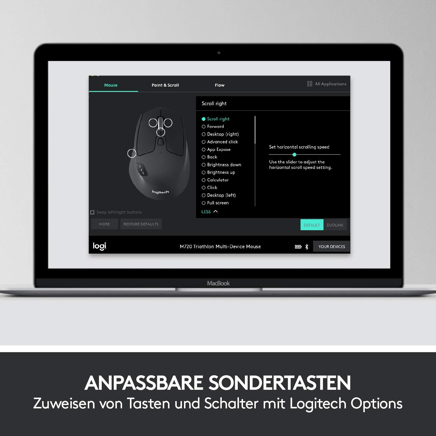Ein schwarzes Kochfeld mit roten Anzeigen und Text.