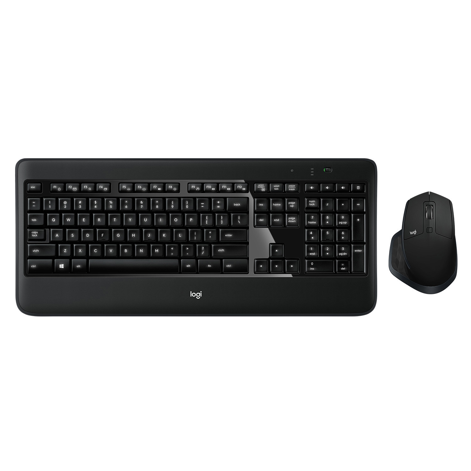 LOGITECH MX900 Combo, Tastatur & Maus Set, kabellos, Schwarz
