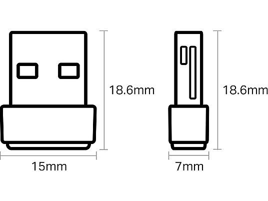 TP-LINK Archer T600U Nano - Adattatore USB (Nero)