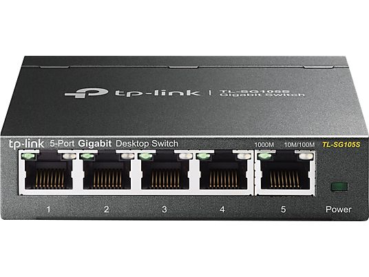 TP-LINK TL-SG105S - Desktop-Switch (Schwarz)