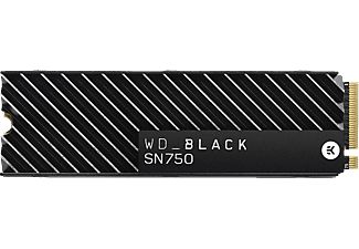 WESTERN DIGITAL BLACK SN750 NVMe (con dissipatore di calore) - Disco rigido (SSD, 500 GB, Nero)
