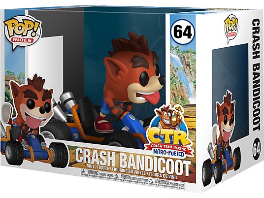 FUNKO POP! Rides: Crash Bandicoot: Crash Bandicoot - Sammelfigur (Mehrfarbig)