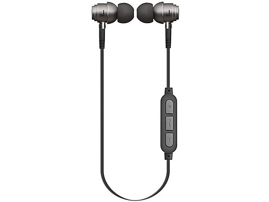 SBS Harmony - Écouteurs Bluetooth (In-ear, Noir/Argent)