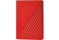 WESTERN DIGITAL My Passport (2019) - Disco rigido (HDD, 4 TB, Rosso)