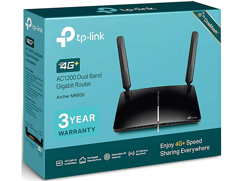 TP-LINK Mobiler WLAN Router Archer MR600 AC1200-Dualband WLAN 4G+ — Foto 3 von 3
