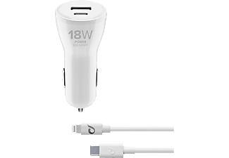 CELLULARLINE CBRIPHKITC2L2PD30W - Caricatore da auto (Bianco)