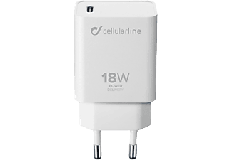 CELLULARLINE USB-C Charger 18 W - Netzladegerät (Weiss)