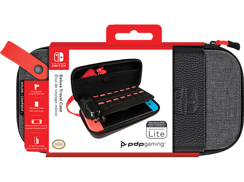 PDP LLC Konsolen-Tasche Elite Deluxe Nintendo für Tasche Grau Switch