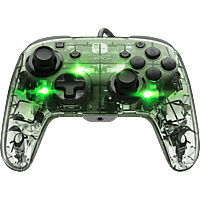 PDP Wired Controller Afterglow Deluxe + Audio für Nintendo Switch Controller, Durchsichtig