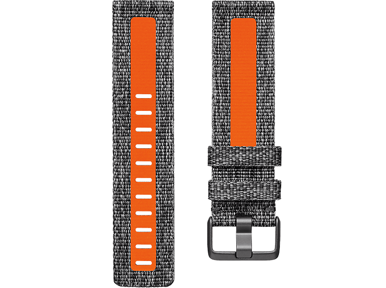 FITBIT Armband Woven Versa 2 Charchoal/Oranje Large (FB171WBGYTAL)