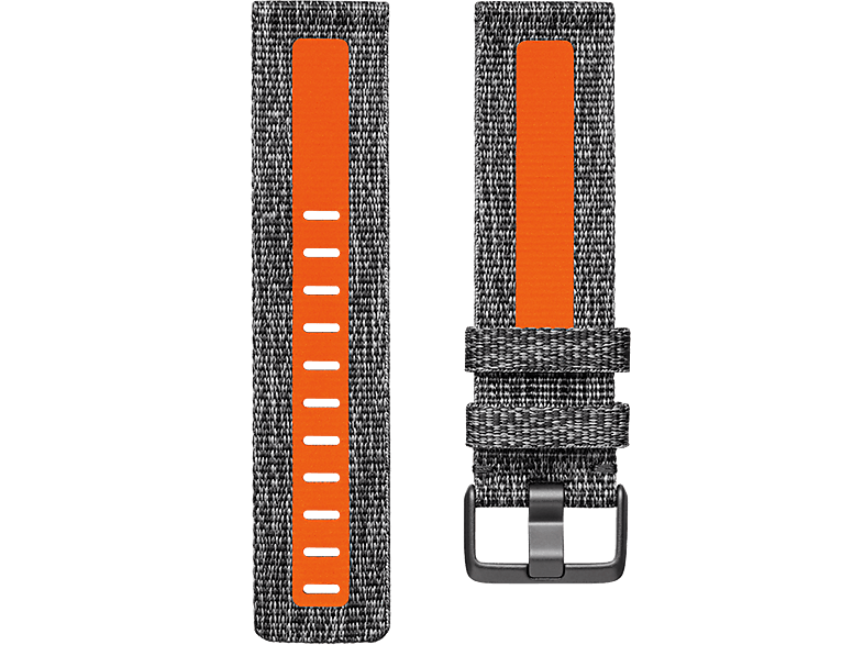 FITBIT Armband Woven Versa 2 Charchoal/Oranje Small (FB171WBGYTAS)