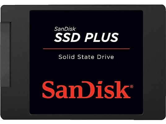 SANDISK PLUS Festplatte, 2 TB SSD SATA 6 Gbps, 2,5 Zoll, intern