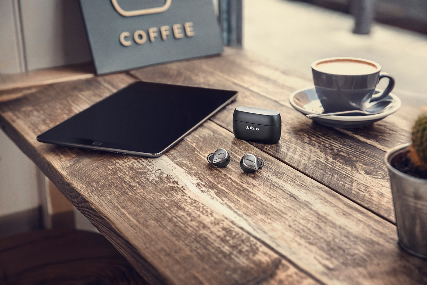 JABRA Elite 75t mit ANC, In-ear Kopfhörer Bluetooth Titan Schwarz