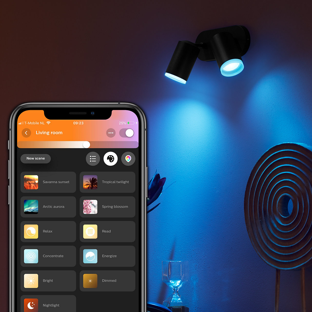 PHILIPS HUE Hue White and Color Ambiance Fugato - Deckenlampe (Schwarz)