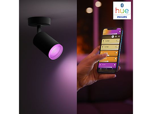 PHILIPS HUE Hue White and Color Ambiance Fugato - Plafonnier (Noir)