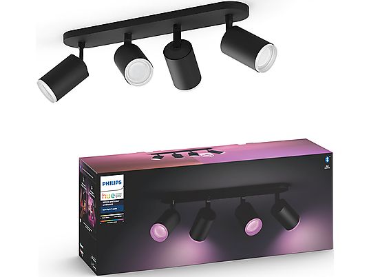 PHILIPS HUE Hue White and Color Ambiance Fugato - Deckenlampe (Schwarz)