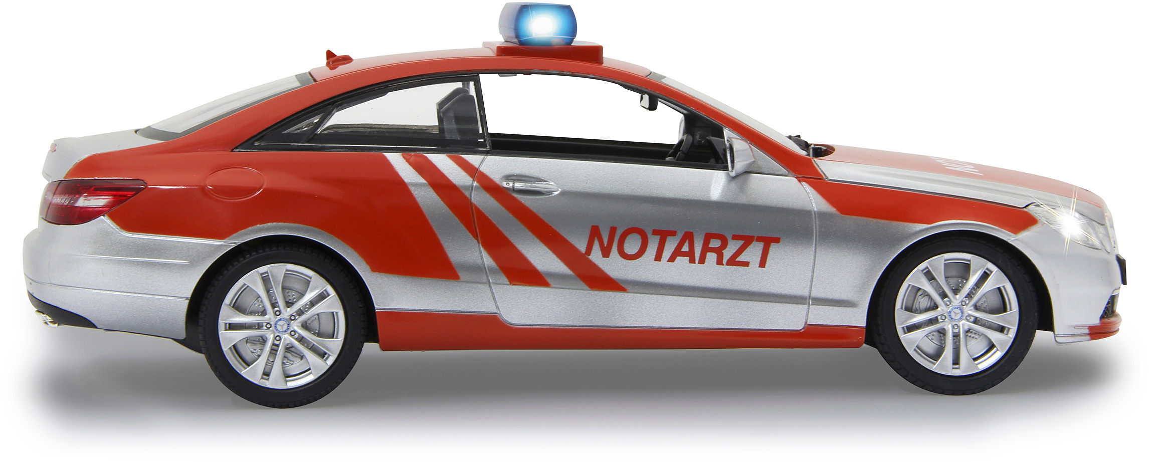 Notarzt Silber/Rot silber/rot JAMARA Fahrzeug, 2,4G Coupe Mercedes-Benz E 1:16 350 Ferngesteuertes