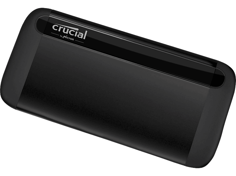CRUCIAL X8 Festplatte, 1 TB SSD, extern, Schwarz